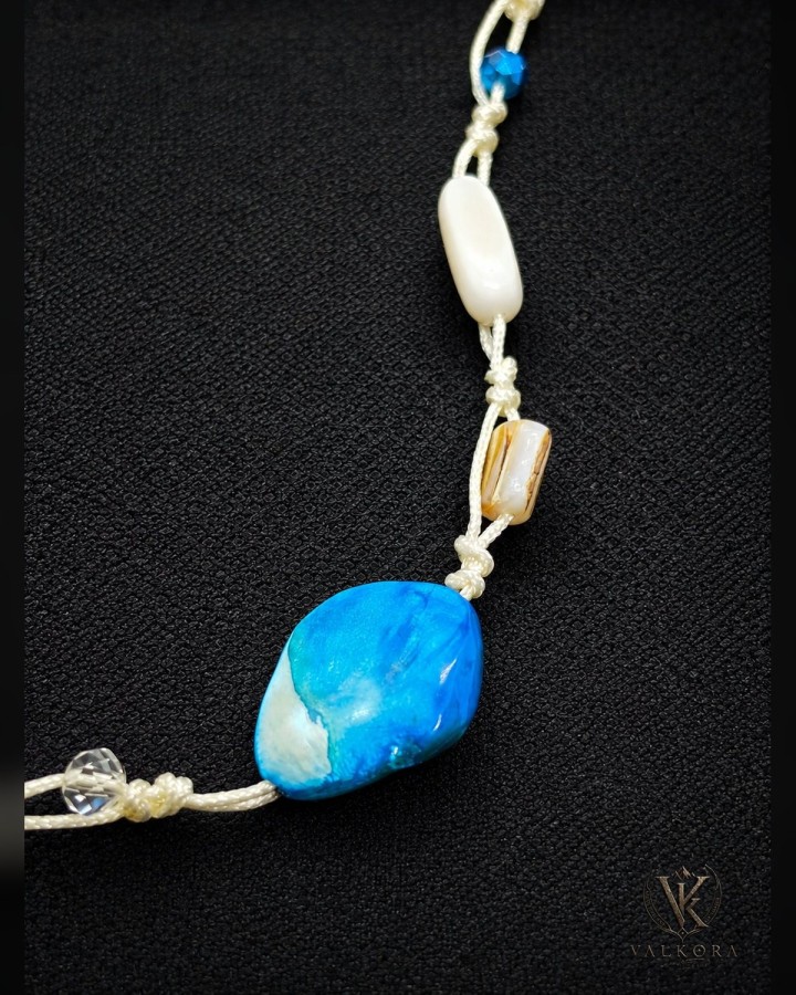 Collar Alma del Fiordo de nácar, Murano y cristales | Valkora